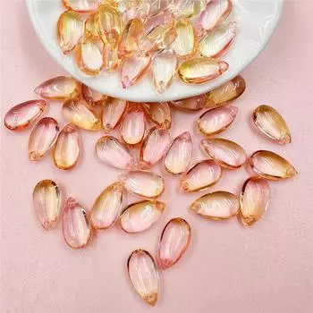 7x14 мм 50 шт. Изготовление ювелирных изделий своими руками, ручная работа, высококачественные цветные хрустальные стеклянные бусины-капли, изящные ювелирные изделия 7x14mm 50pcs