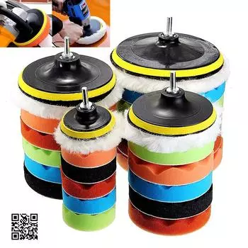 7x 3 5 6 7 полировальная губка, полировальная подушечка, набор ручных инструментов для полировки автомобиля, составная полировка