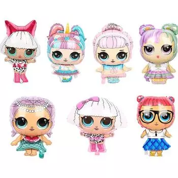 7X Фольгированный шар кукла LOL Surprise Кукла шар для украшения детского дня рождения