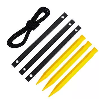 7X Plant Support Tree Stake Gardening Tool Compact Size Long-lasting Yellow Plants Holder Household Accessories жёлтый