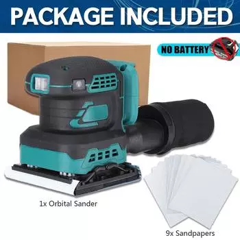 8000/10000/12000 об/мин Бесщеточная эксцентриковая электрическая листовая шлифовальная машина Пылеудаление Электроинструменты Деревошлифовальная машина Полировальная машина Only machine