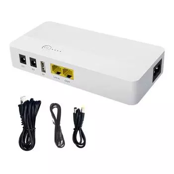 8000mAh UPS блок питания POE24V USB5V DC9V/12V выход с кабелем питания бесперебойный источник питания для маршрутизатора камеры