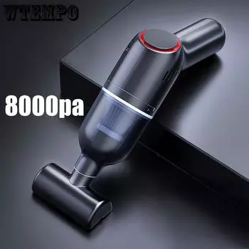 8000Pa Беспроводной автомобильный пылесос Беспроводной ручной автоматический пылесос для дома и автомобиля двойного назначения Мини-пылесос со встроенным Battrery чёрный