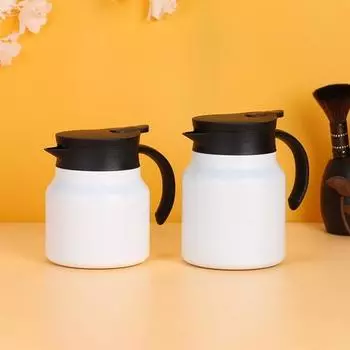 800/1000 мл чайник большой емкости с герметичной изоляцией из нержавеющей стали, термочайник для тушения кофе с фильтром, товары для дома 800ML чёрный