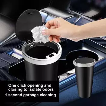 800 мл автомобильный мусорный бак с крышкой, водонепроницаемый пресс, герметичный универсальный внедорожник, грузовик, авто, центральная консоль, мусорное ведро для мусора, ящик для хранения