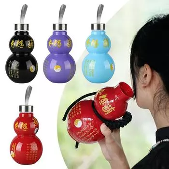 800 мл емкость для воды, бутылка из тыквы, спортивная бутылка, креативная кружка, кружка-меч, древний инструмент для выращивания St M0A7 Black-800ml