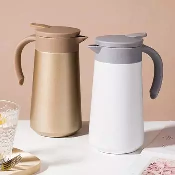 800 мл Термоизоляционный чайник бытовой мини-кофейник для улицы Бутылка из нержавеющей стали 304 800ml красный