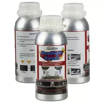 800 мл Жидкий полимерный химический полироль для фар Ремонтная жидкость для восстановления царапин Полировка фар Комплект