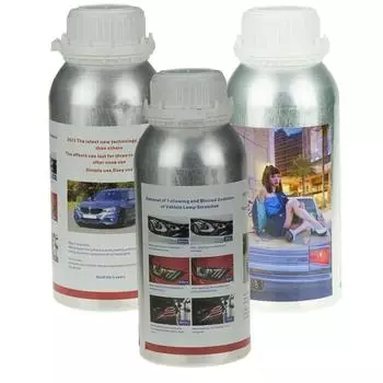 800 мл Жидкий полимерный химический полироль для фар Ремонтная жидкость для восстановления царапин Полировка фар Комплект