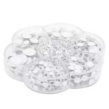 800 шт 4/5/6/7/8/10/12 мм пластиковые игрушечные глаза черно-белые подвижные глазные яблоки своими руками