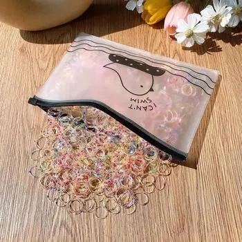 800 шт. Одноразовые резиновые резинки для волос для девочек, не повреждающие волосы, маленькие детские резинки для хвостиков, детские аксессуары для волос