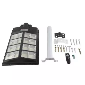 800 Вт Солнечный уличный светильник LED Высокая яркость IP65 Водонепроницаемый Солнечный уличный светильник с дистанционным управлением