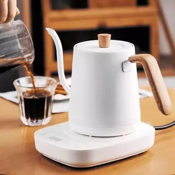 800ml Gooseneck Electric Kettle Hand Brew Coffee Pot smart Teapot Temperature Control Pot Rapid Heating Kettle