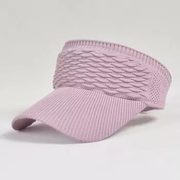 8010 K-style Topless Hat Female Spring and Summer Outdoor Sports Peaked Cap No Top Student Sun Hat Sun-Shade Sun Protection Hat Pink