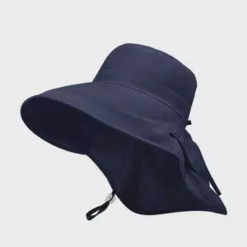 8062 Fashion Summer Hat Children Hiking Big Brim Fisherman Outdoor Travel Sun Protection Sun Hat Cap Summer Sun Hat Navy blue