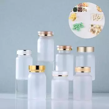 80/100/120 мл матовая полупрозрачная упаковка для таблеток, бутылка-контейнер, упаковщик таблеток, пластиковые банки с крышкой для пищевых продуктов