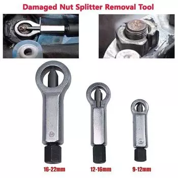 80/102/130mm Heavy Duty Rust Resistant Damaged Nut Splitter Remover Rusty Nut Splitter Spanner Remove Cutter Tool Steel Wrench 80mm
