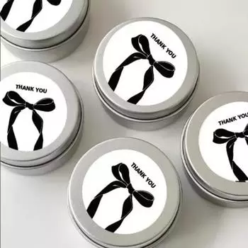 80~120 шт. Простая черно-белая этикетка-бант с расширенным смыслом, наклейка для благодарственной подарочной упаковки, коробка, сумка, пузырчатая почтовая наклейка
