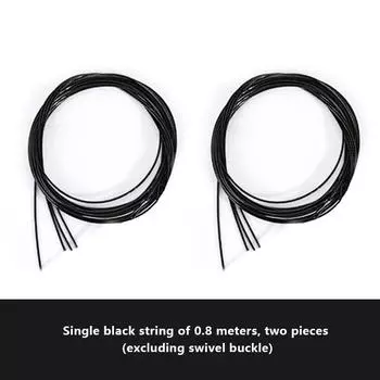 80/120Cm Metal Wire Swivel Rope Shoe Rope Sneaker Shoe Laces Turnbuckle Repair Part Steel Wire Rope Firm No Tie Shoe Rope 0.8m чёрный