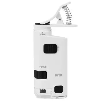 80-120X регулируемый зум светодиодный микроскоп для сотового телефона линза для смартфона увеличительный зажим