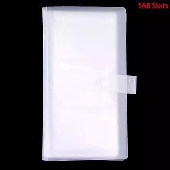 80/168 слот наклейка для ногтей пустая книжная полка для хранения чехол альбом с кнопкой 21.6*11.6cm