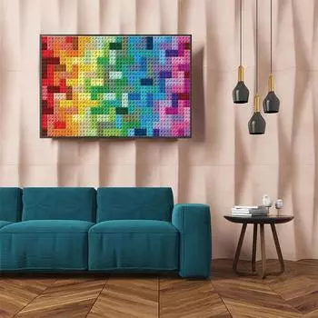 80*60 см для взрослых, 1500 шт., бумажные пазлы, блоки-головоломки, геометрические формы, картины, игрушки для снижения сложности, Рождественский подарок