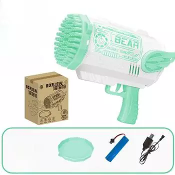 80-дырочная машина для выдувания пузырей «Базука», детская игрушка для выдувания пузырей, пузыри «Ангел Гатлинга»