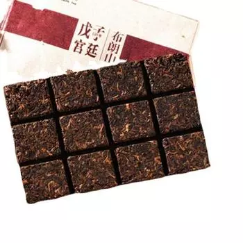 80 г чая Пуэр Юньнань Буланг Горный Золотой Бутон Ароматический Дворец Спелый Чай Пуэр Кирпич