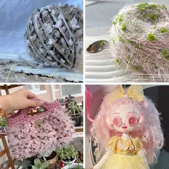 80 г/моток Цветная пряжа ручной работы, смешанная пряжа, пряжа «бабочка», шерсть, мохер, окрашенная вручную