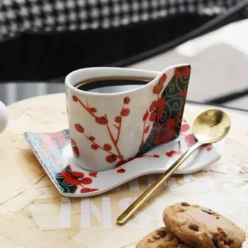 80 мл густой латте эспрессо чашка кофейная чашка бизнес персонализированный набор классическая изысканная европейская чашка