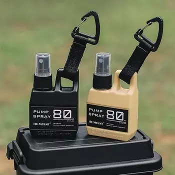 80 мл Пустая бутылка для путешествий с насосом-карабином Бутылка-распылитель для спиртовых духов Многофункциональные принадлежности для кемпинга чёрный