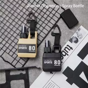 80 мл распылитель герметичный пресс-тип многоцелевой распылитель полиэтиленовый материал распылитель для дозирования спирта использование в кемпинге чёрный