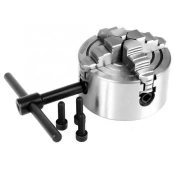 80 мм 4-кулачковый самоцентрирующийся патрон для токарного станка, фиксирующий стержень, деревообрабатывающая дрель