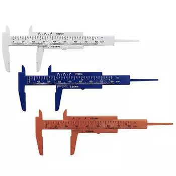 80 мм мини пластиковый студенческий скользящий штангенциркуль измерительный инструмент One size белый