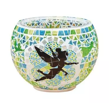 80 Piece Jigsaw Puzzle Glass Mosaic x 10 x -Tinker Bell- [Lampshade Puzzle] (7 10cm) 2201-63