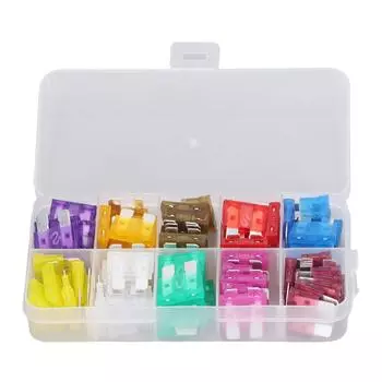 80 шт. автомобильных предохранителей штекерного типа среднего размера, набор для выбора предохранителей для автомобиля, морского автофургона, мотоцикла