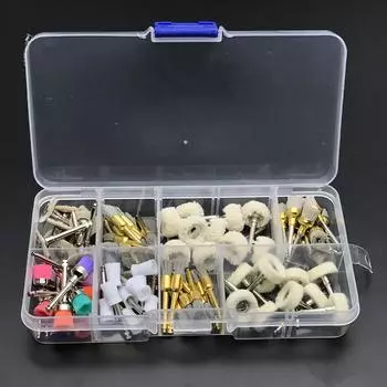 80 шт., чашка зубной щетки для профилактической полировки, глинозем, нейлон, вата, войлочное колесо, набор для полировки зубов