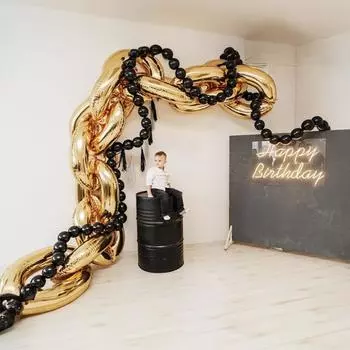 80 шт., черное золото, латексная цепочка для воздушных шаров, выпускной вечерние, для взрослых и детей, украшения для дня рождения, детский душ, товары для дома