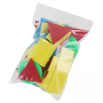 80 шт./компл. геометрические блоки, подсчет круглых, треугольных, квадратных дисков, учебные пособия