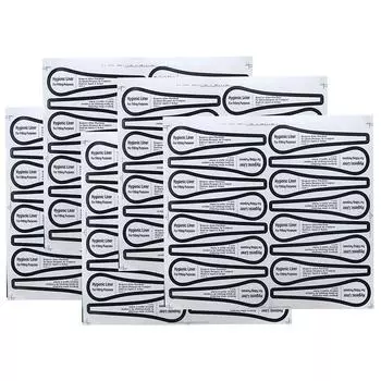 80 шт./компл. гигиеническая этикетка для купальников, нижнего белья, трусиков, бикини, примерочная наклейка