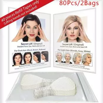 80 шт./компл. невидимая лента для подтяжки лица, наклейка для подтяжки лица