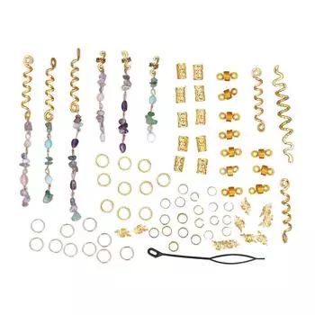 80 шт. Косы для волос Дреды Аксессуары Многофункциональные Кристаллы Стразы Дреды Аксессуары Для