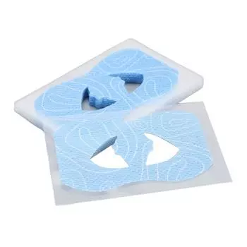 80 шт. лента для рта от храпа с центральным отверстием, предотвращающая дыхание ртом, с рифленым рисунком для лучшего сна