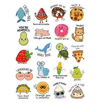 80 шт. наклейка для учителя, сильная липкость, декоративные водонепроницаемые наклейки для учителей-крошек для учеников и школы