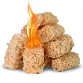 80 шт., натуральные рулеты для разжигания огня, сосновая древесина и воск для гриля на открытом воздухе, без запаха, без беспорядка, зажигание для кемпинга, барбекю, аксессуары для гриля 80PCS