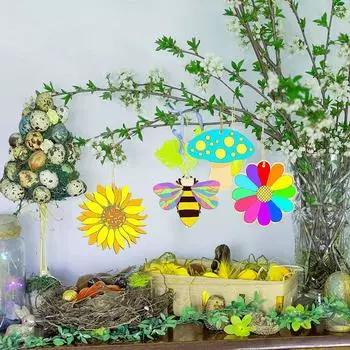 80 шт. незаконченных вырезов 8 стилей поделки для рисования развитие творческих способностей поделки для рисования с ремешками для вручения набор для рисования