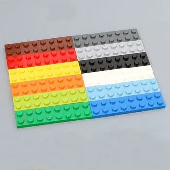 80 шт. объемных строительных блоков, тонкие фигурки, кирпичи 2x8 точек, 13 цветов, образовательные, креативные, совместимые с 3034 игрушками для детей