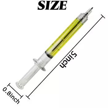 80 шт. шприц-ручки шариковые ручки для медсестер школа Хэллоуин Рождество принадлежности 8 Colors Mixed чёрный