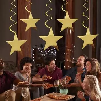 80 шт., украшение в виде звезды, долговечная алюминиевая фольга, блестящие вырезы в виде звезд для свадьбы, декора для классной вечеринки серебряный