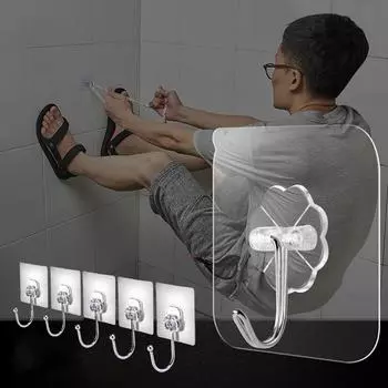 80 шт. вешалка из нержавеющей стали для кухни, ванной комнаты, крючок для одежды, настенные крючки, аксессуары для ванной комнаты, клейкая наклейка 1pc